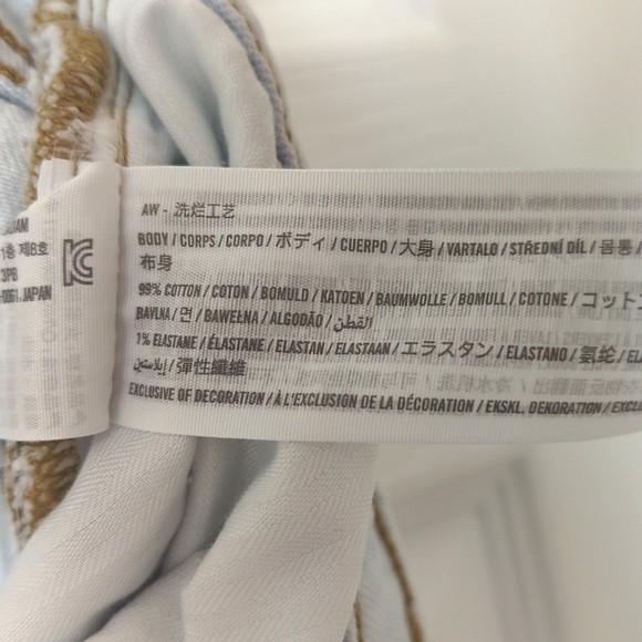 Abercrombie & Fitch Light Wash Baggy Mid Rise Straight Leg Curve Love Jeans 27 - Picture 9 of 14